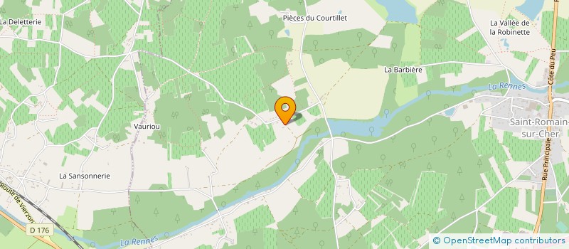 localisation de l'entreprise LOUSTALOT IMMOBILIER  SAINT-ROMAIN-SUR-CHER