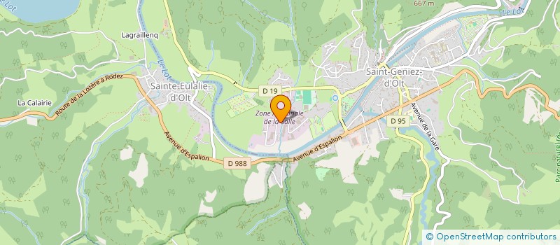 localisation de l'entreprise LOUSTIC  SAINT GENIEZ D'OLT ET D'AUBRAC