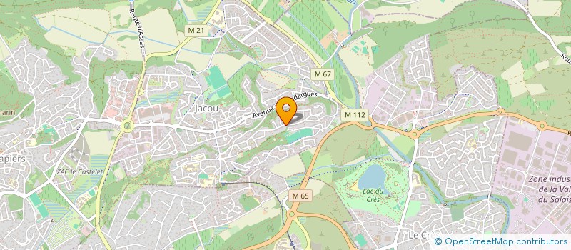 localisation de l'entreprise LOUSTIC  JACOU