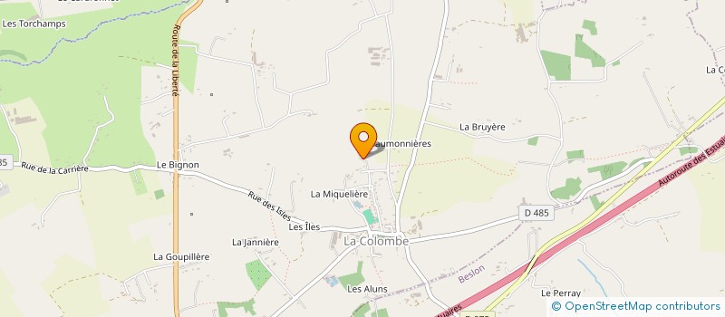 localisation de l'entreprise LOUSTIC  LA COLOMBE