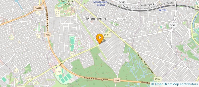 localisation de l'entreprise LOUTEA  MONTGERON