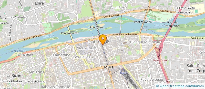 localisation de l'entreprise LOUTHES à TOURS