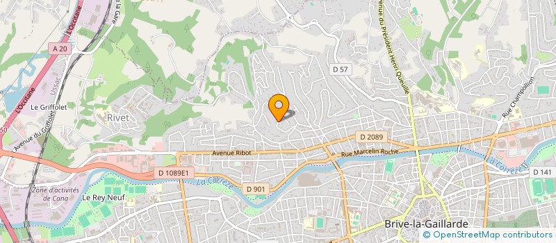 localisation de l'entreprise LOUTIA  BRIVE-LA-GAILLARDE