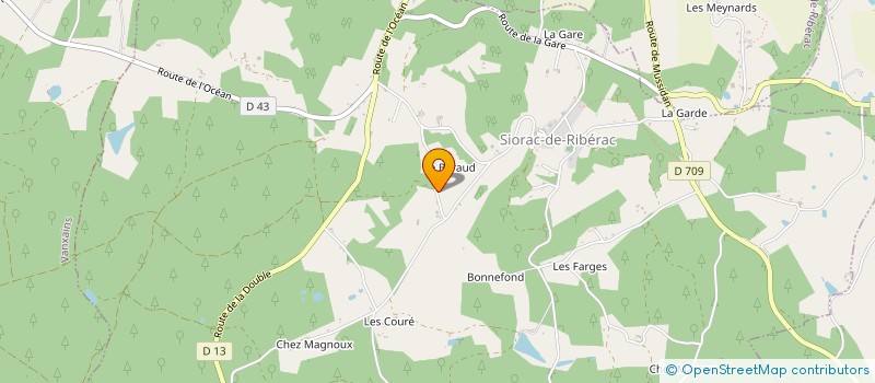 localisation de l'entreprise LOUTIL 1995  SIORAC-DE-RIBERAC
