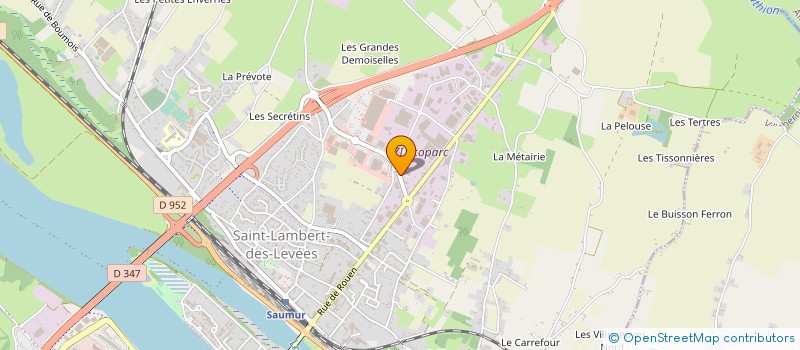 localisation de l'entreprise LOUTIN à SAUMUR