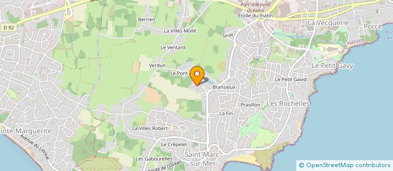 localisation de l'entreprise LOUTIN  SAINT-NAZAIRE