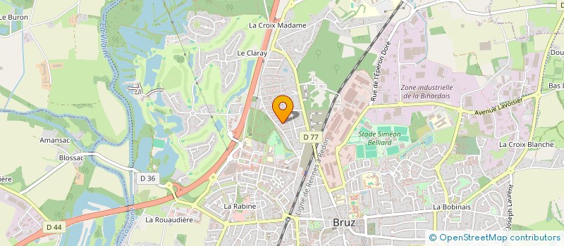 localisation de l'entreprise LOUTINEC  BRUZ