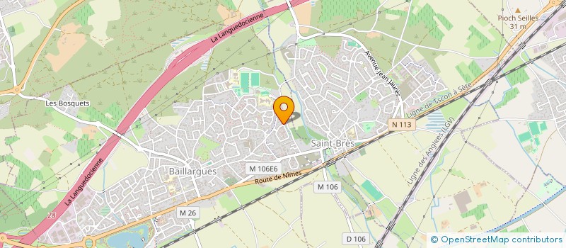 localisation de l'entreprise LOUTOM à BAILLARGUES