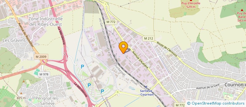 localisation de l'entreprise LOUTOMCA à COURNON-D'AUVERGNE