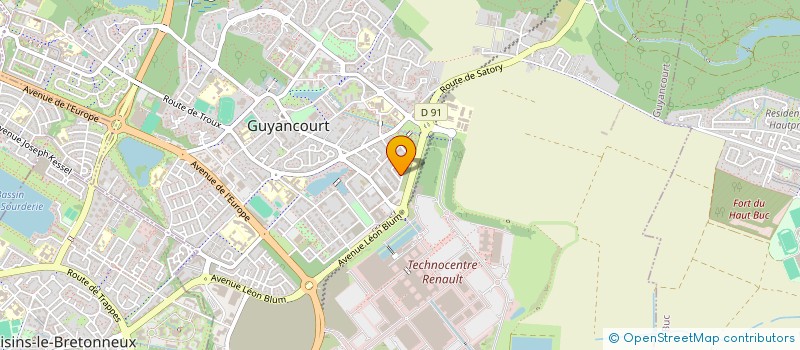 localisation de l'entreprise LOUTOUT  GUYANCOURT