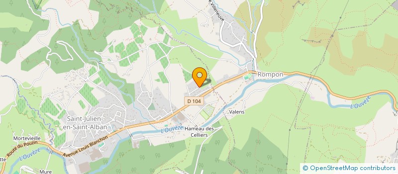 localisation de l'entreprise LOUTOVIA  SAINT-JULIEN-EN-SAINT-ALBAN