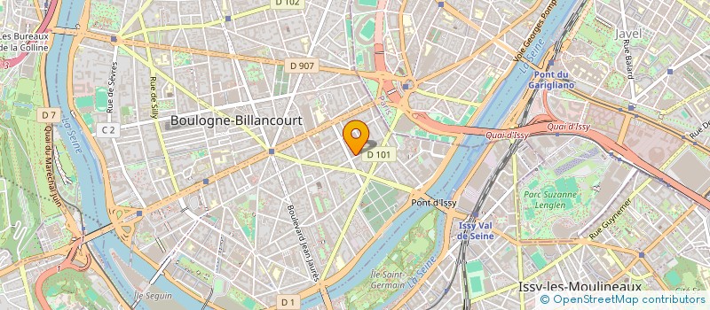 localisation de l'entreprise LOUV'ESIA à BOULOGNE-BILLANCOURT