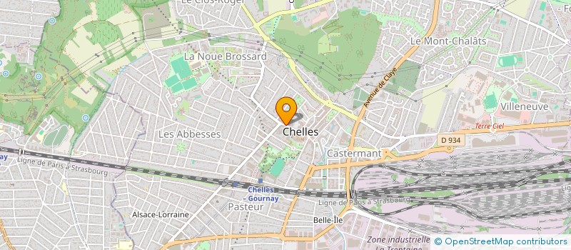localisation de l'entreprise LOUVA à CHELLES