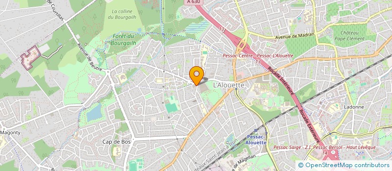 localisation de l'entreprise LOUVALSIERE  PESSAC