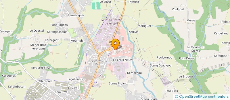 localisation de l'entreprise LOUVE  CONCARNEAU