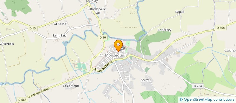 localisation de l'entreprise LOUVE LAB à MONSEGUR