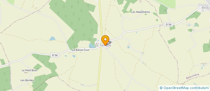 localisation de l'entreprise LOUVEAU  LE TEMPLE
