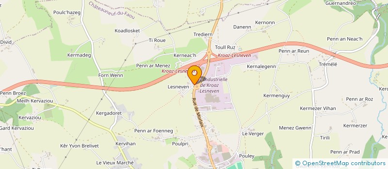 localisation de l'entreprise LOUVEL CHATEAUNEUF-DU-FAOU à CHATEAUNEUF-DU-FAOU