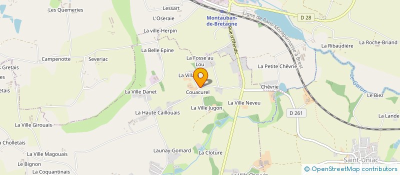 localisation de l'entreprise LOUVEL JEROME  BOISGERVILLY