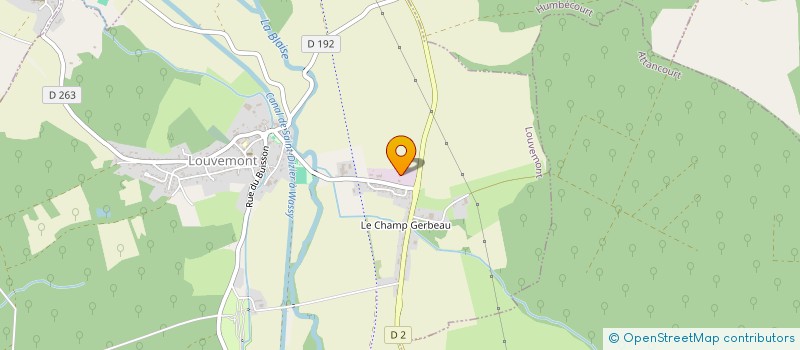 localisation de l'entreprise LOUVEMONT TRAVAUX PUBLICS à LOUVEMONT