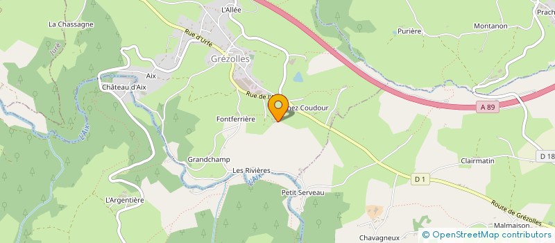 localisation de l'entreprise LOUVET FRERES à GREZOLLES