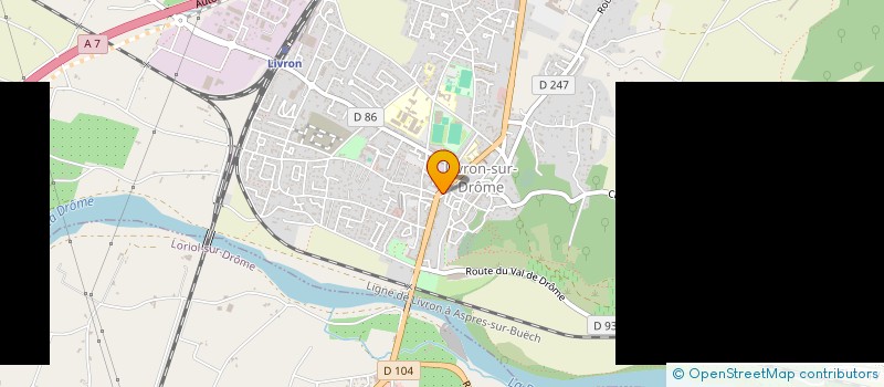 localisation de l'entreprise LOUVETON  LIVRON-SUR-DROME