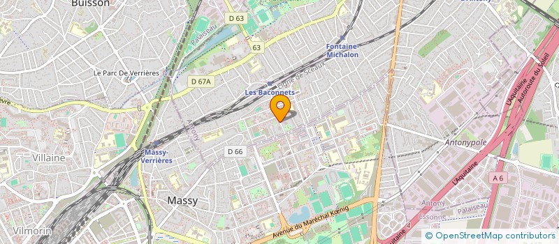 localisation de l'entreprise LOUVI à ANTONY