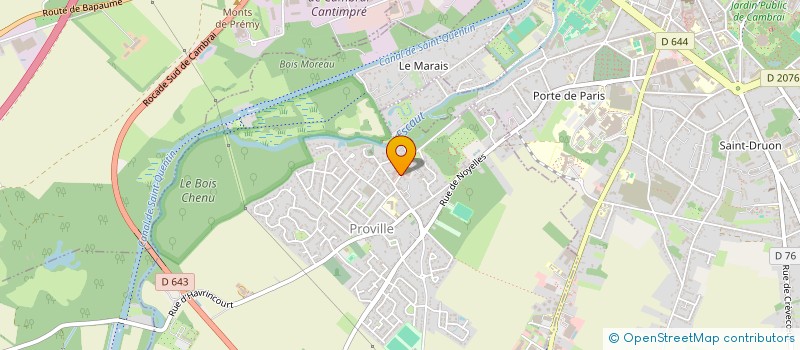 localisation de l'entreprise LOUVIC à PROVILLE