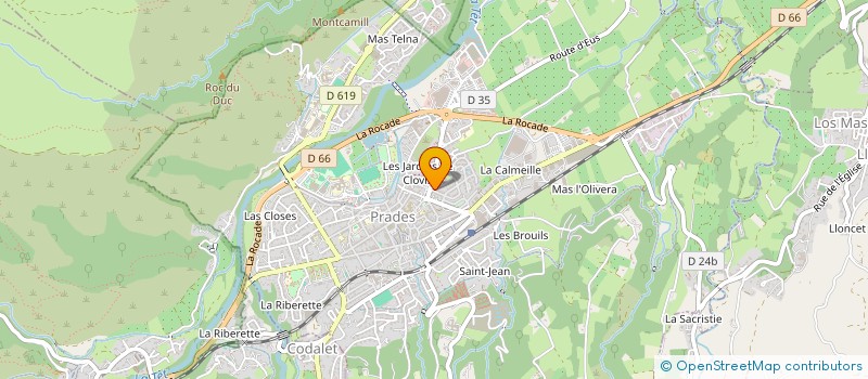 localisation de l'entreprise LOUVIC  PRADES