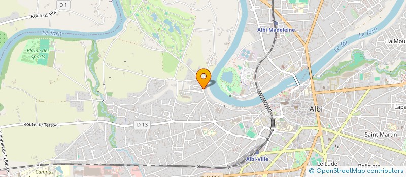 localisation de l'entreprise LOUVIC  ALBI