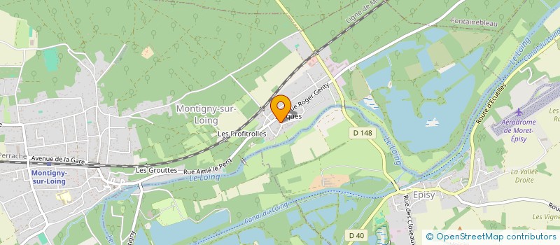 localisation de l'entreprise LOUVIC  MONTIGNY-SUR-LOING