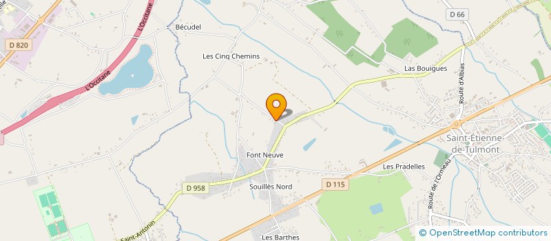 localisation de l'entreprise LOUVIC  SAINT-ETIENNE-DE-TULMONT