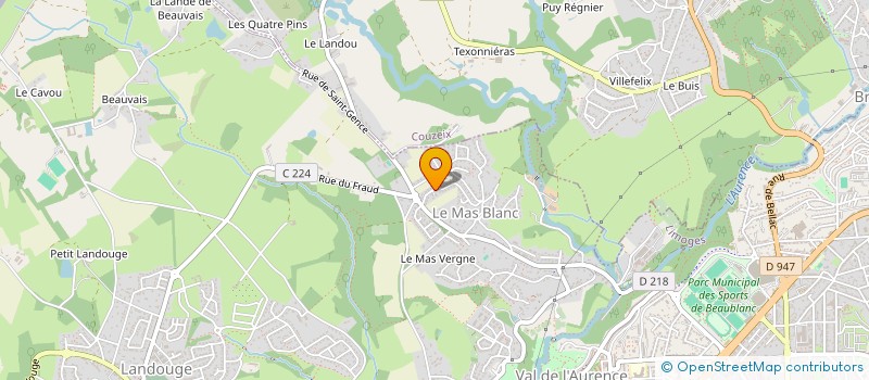 localisation de l'entreprise LOUVIC à LIMOGES
