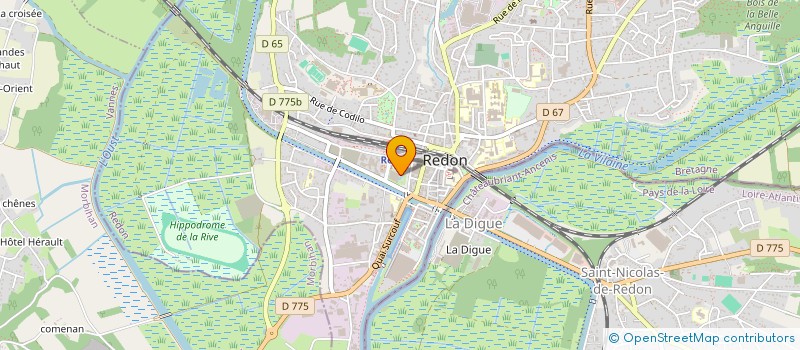 localisation de l'entreprise LOUVIDIS  REDON