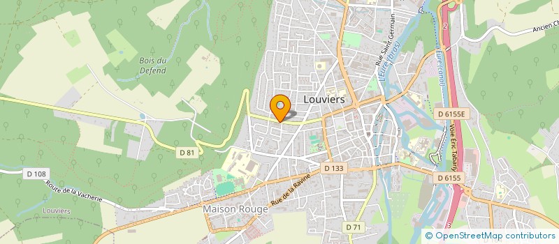 localisation de l'entreprise LOUVIERS AMBULANCES à LOUVIERS