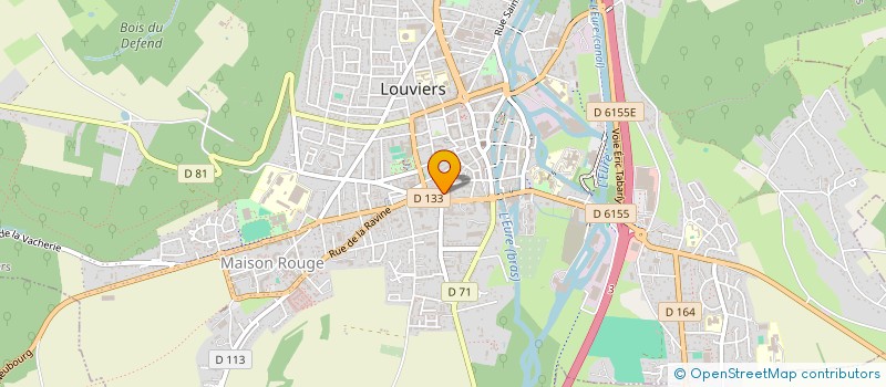 localisation de l'entreprise LOUVIERS DIETETIQUE à LOUVIERS