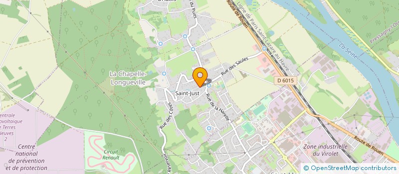 localisation de l'entreprise LOUVIERS-PARIS  LA CHAPELLE-LONGUEVILLE