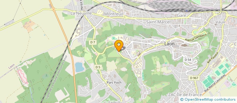 localisation de l'entreprise LOUVIGEST à LAON