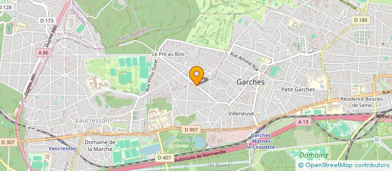 localisation de l'entreprise LOUVINI à GARCHES