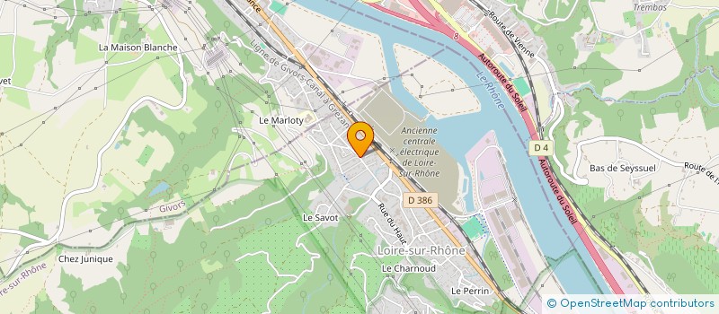 localisation de l'entreprise LOUVIOT TRANSPORTS à LOIRE-SUR-RHONE