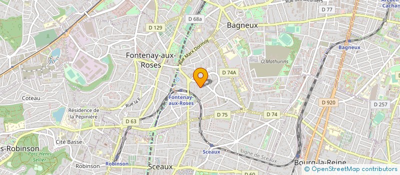 localisation de l'entreprise LOUVRADOUX                    JANIN à FONTENAY-AUX-ROSES