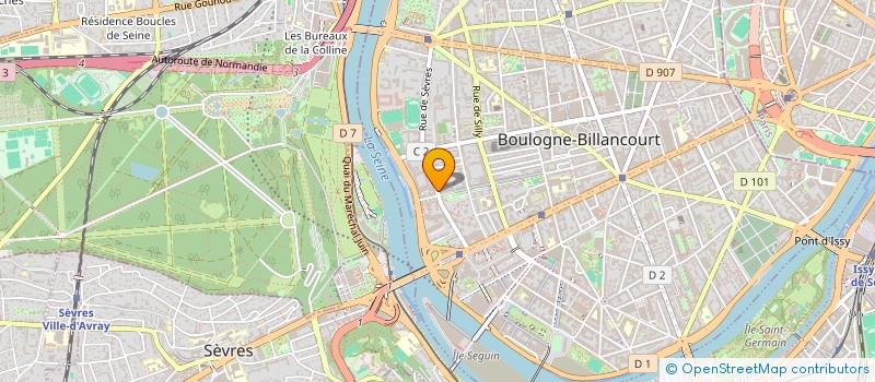 localisation de l'entreprise LOUVRE BOITE  BOULOGNE-BILLANCOURT