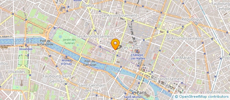 localisation de l'entreprise LOUVRE BOUTEILLE  PARIS