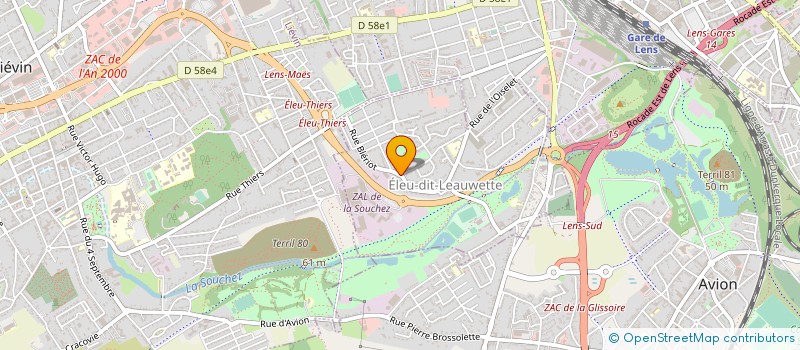 localisation de l'entreprise LOUVRE PAUL-BERT  ELEU-DIT-LEAUWETTE