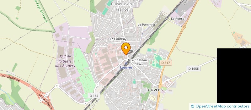 localisation de l'entreprise LOUVRES OPTIC à LOUVRES