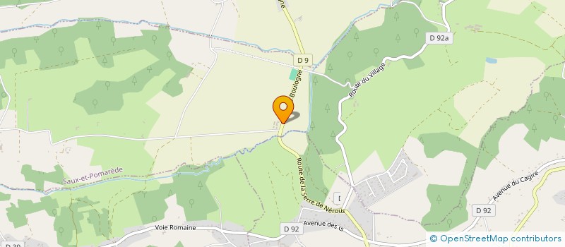 localisation de l'entreprise LOUXIS  SAUX-ET-POMAREDE