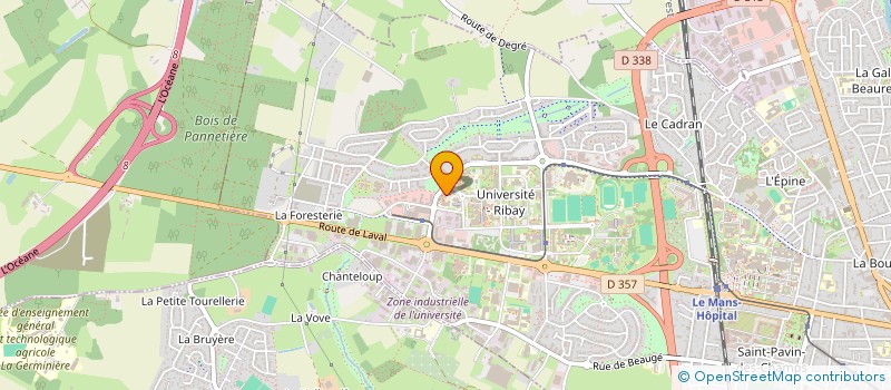 localisation de l'entreprise LOUXOR  LE MANS