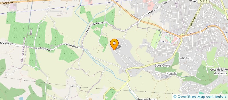 localisation de l'entreprise LOUXOR  PUJOLS