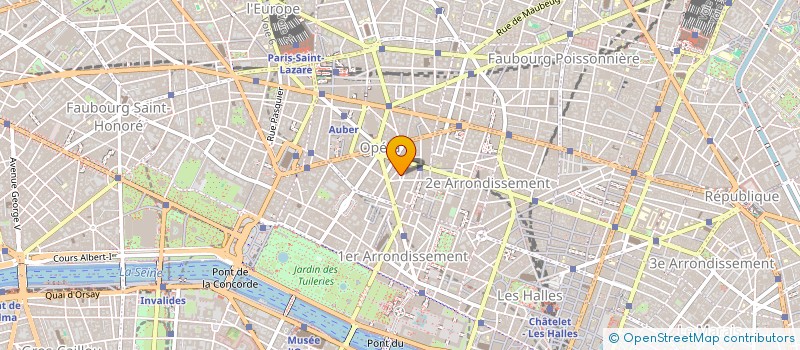 localisation de l'entreprise LOUXOR SARL  PARIS