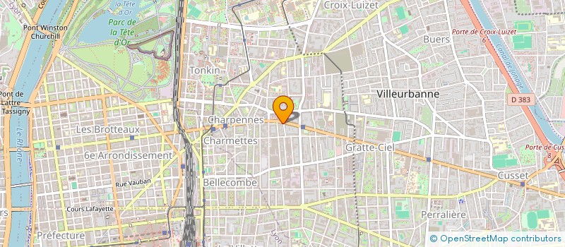 localisation de l'entreprise LOUYSS à VILLEURBANNE